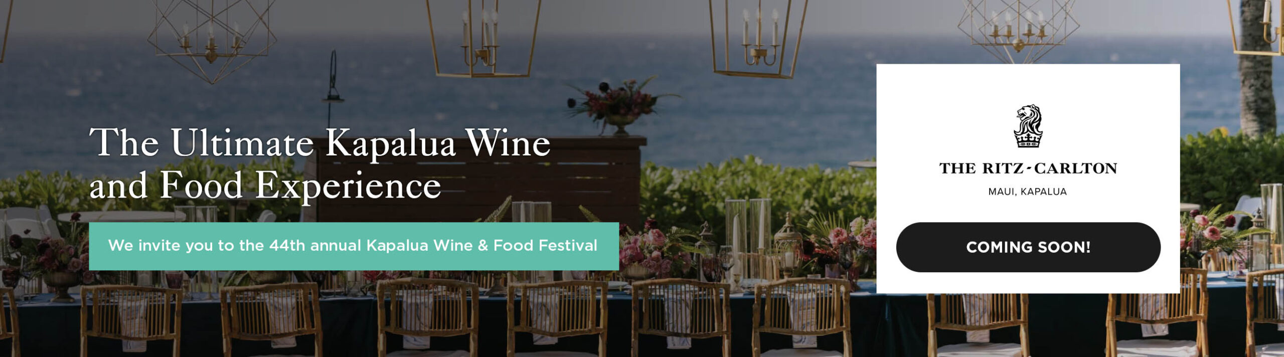 The Ritz-Carlton Maui, Kapalua Festival Package